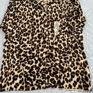 NWT Old Navy 100% cotton animal print cardigan